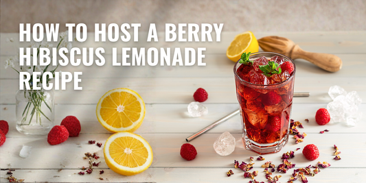 Berry Hibiscus Lemonade Recipe: How to Host a Beautiful Hibiscus Drink Station