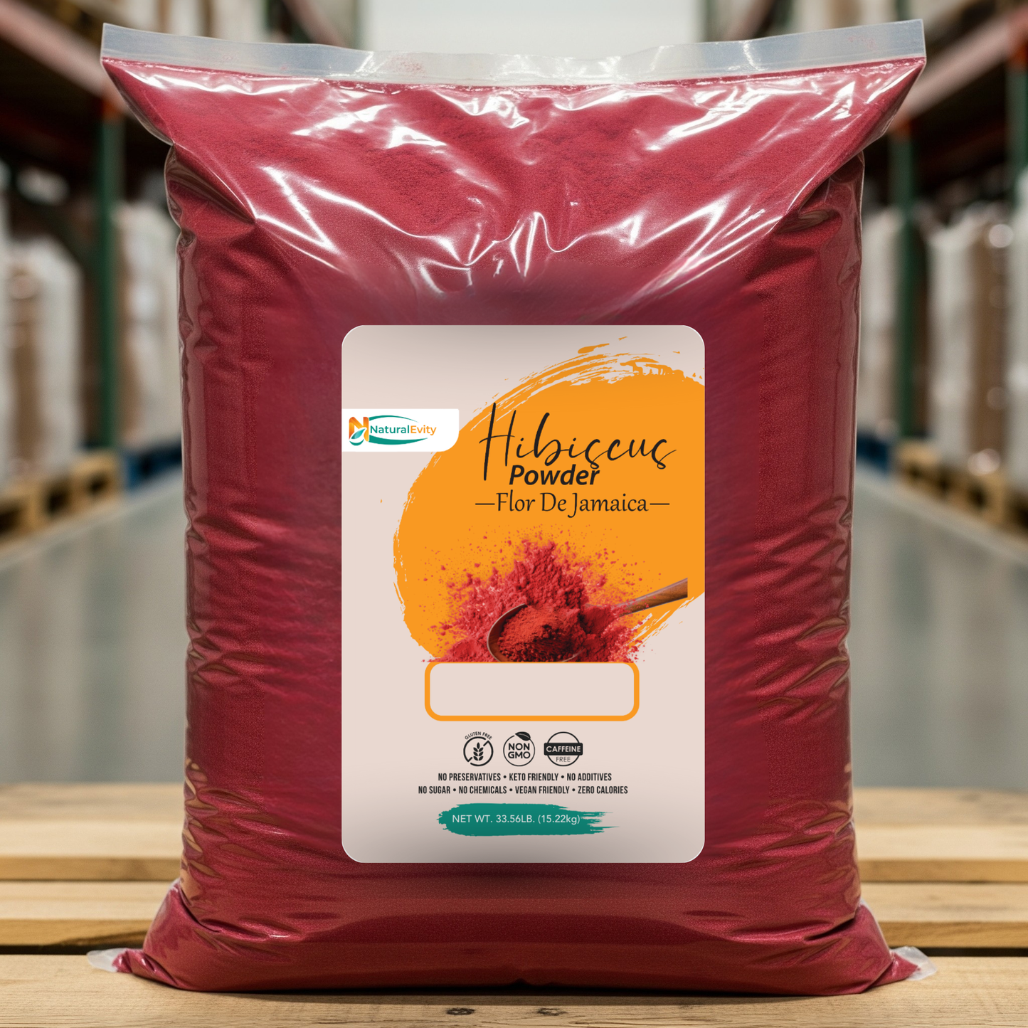Ayurveda Hibiscus Powder – 35 lb (Bulk)