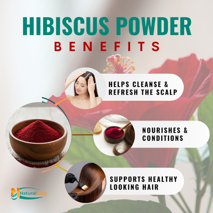 Ayurveda Hibiscus Powder for Hair, Face & Tea, Vitamin C Rich